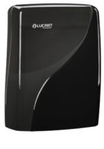 892316 Identity Fold Hantdtowel Dispenser Black Lucart Professional